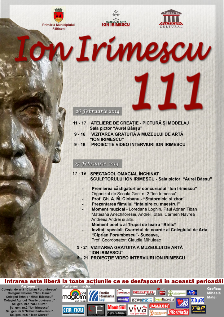 Afis-Ion Irimescu 111-26.27 februarie 2014
